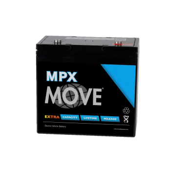 12V / 62Ah (C20) AGM Blei Akku, Move MPX 55-12